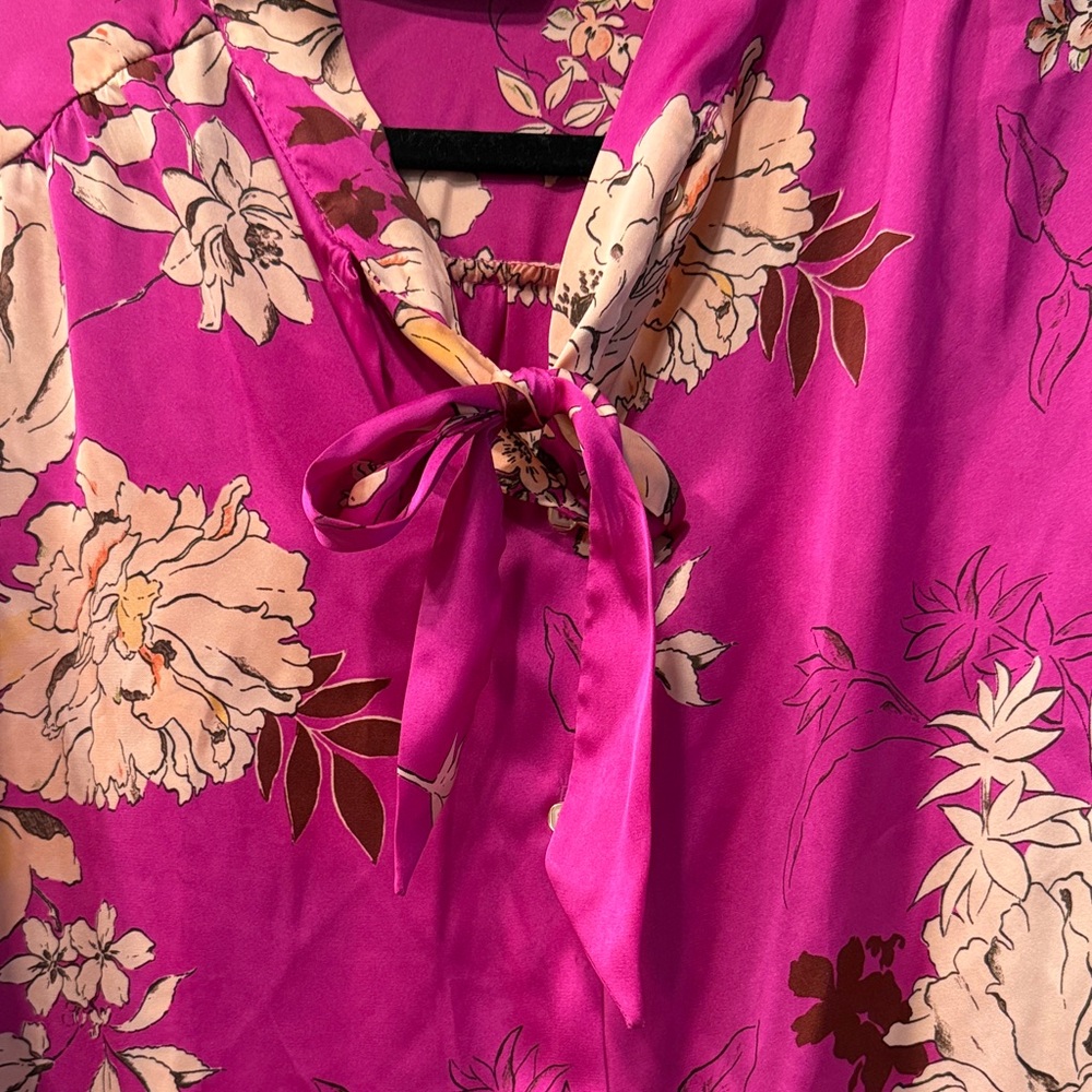 Zara Floral Pink Women's Top - Picture 4 of 4